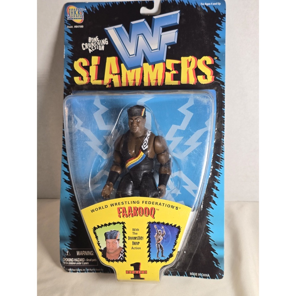 WWE Faarooq WWF Slammers Series 1 JAKKS Pacific Figure NEW Sealed Vintage